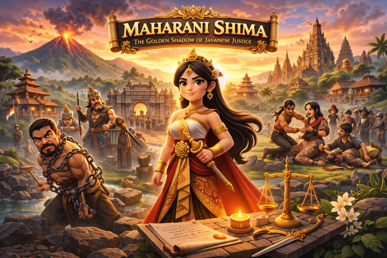 Komik : Kerajaan Kalingga “Maharani Shima: The Golden Sovereign of Javanese Justice”