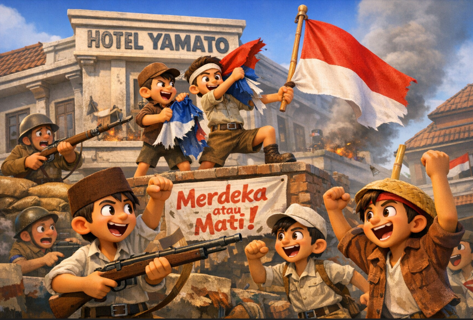 Komik : Insiden Hotel Yamato dan Perjuangan Revolusi Kemerdekaan Indonesia